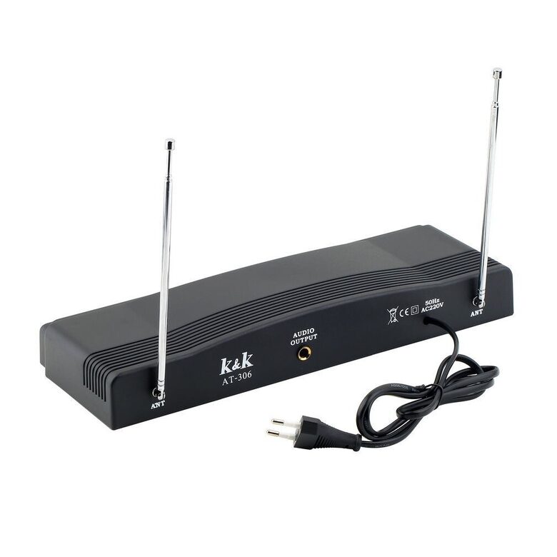 Uztvērējs ar 2 bezvadu mikrofoniem